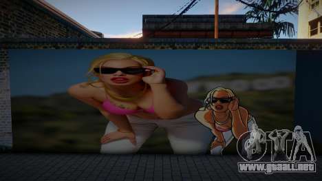 3D Girl Mural para GTA San Andreas