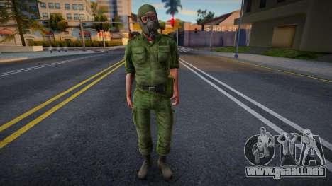 Rosgvardiya con una máscara de gas para GTA San Andreas