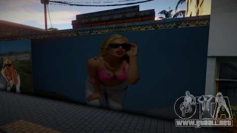 3D Girl Mural para GTA San Andreas