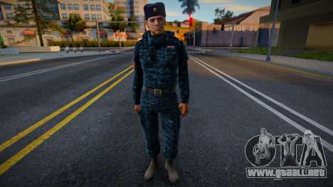 Empleado de Rosgvardia con uniforme de invierno para GTA San Andreas