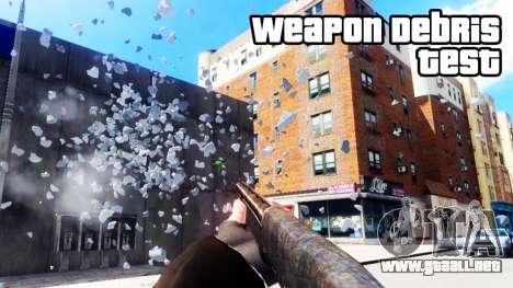 Weapon Debris Physics Effect para GTA 4