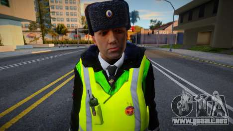 Inspector de policía de tránsito con chaqueta para GTA San Andreas