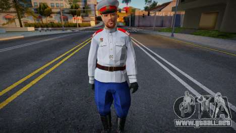 Oficial de policía soviético en uniforme de 1947 para GTA San Andreas