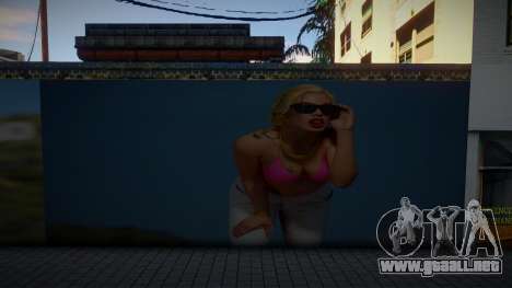 3D Girl Mural para GTA San Andreas