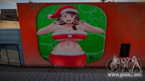Little Witch Academia Christmas Mural v1 para GTA San Andreas