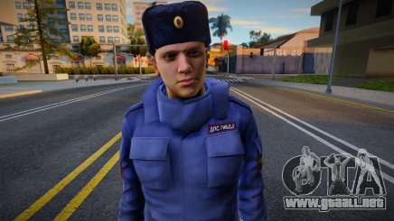 Oficial de policía de tránsito con uniforme de invierno v2 para GTA San Andreas