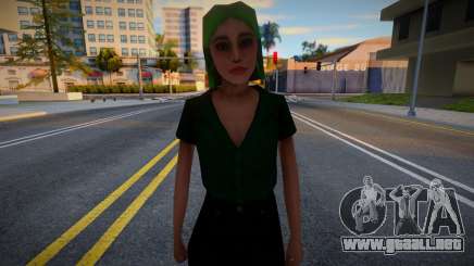 Chica con cabello brillante 2 para GTA San Andreas