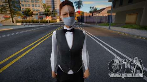 Millie con una máscara protectora para GTA San Andreas