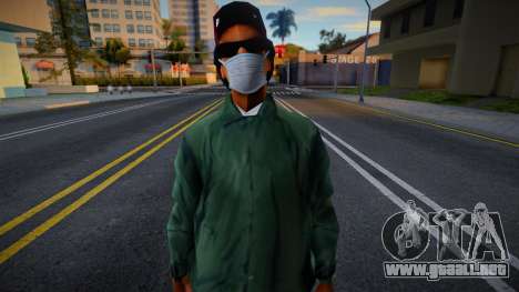 Ryder con una máscara protectora para GTA San Andreas
