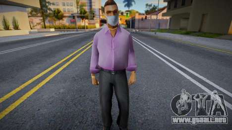 Shmycr con una máscara protectora para GTA San Andreas