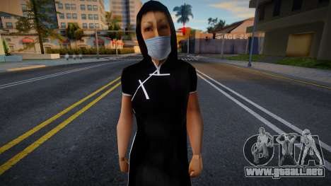 Sofyri en una máscara protectora para GTA San Andreas