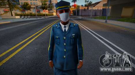 Bmosec en una máscara protectora para GTA San Andreas