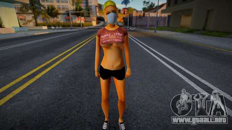 Wfyjg en una máscara protectora para GTA San Andreas