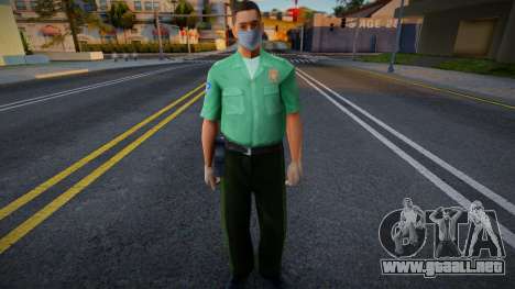 Médico 2 con una máscara protectora para GTA San Andreas