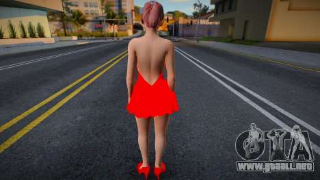 Honoka Red Dress para GTA San Andreas