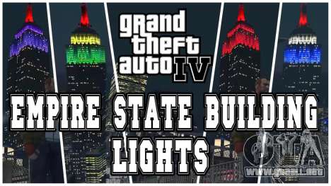 Empire State Building lights Yellow para GTA 4