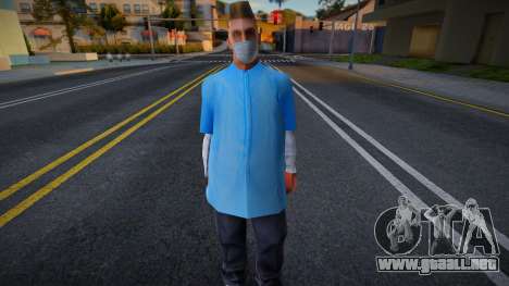 Wmybar en una máscara protectora para GTA San Andreas