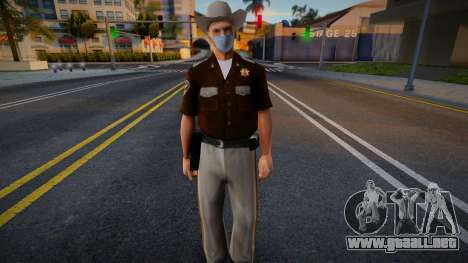 Sheriff con máscara protectora para GTA San Andreas