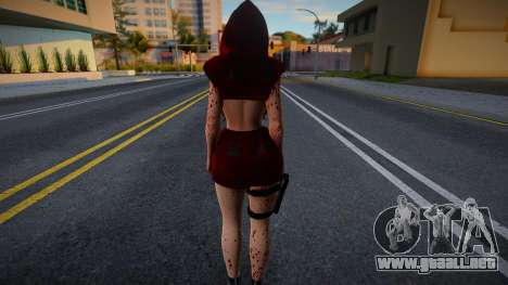 Female Skin with Halloween Mask para GTA San Andreas
