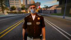 Sheriff con máscara protectora para GTA San Andreas