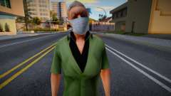 Cwfofr en una máscara protectora para GTA San Andreas
