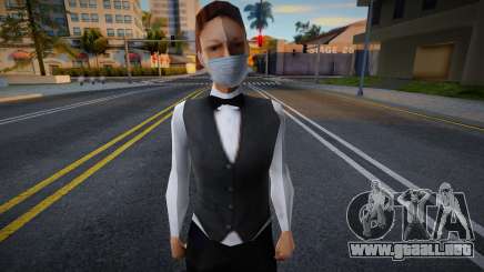Millie con una máscara protectora para GTA San Andreas