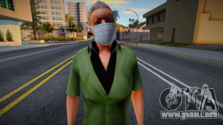 Cwfofr en una máscara protectora para GTA San Andreas
