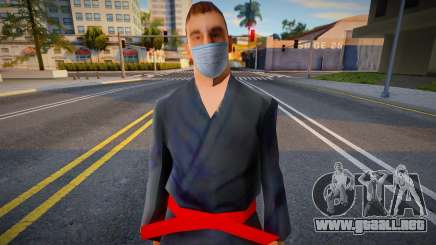 Wmykara en una máscara protectora para GTA San Andreas