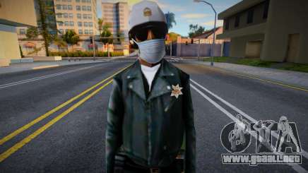 Lapdm1 en una máscara protectora para GTA San Andreas