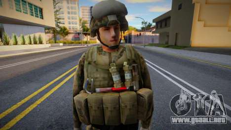 Militar de uniforme completo para GTA San Andreas