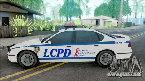 GTA IV Declasse Police Patrol [IVF] para GTA San Andreas