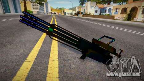Iridescent Chrome Weapon - Minigun para GTA San Andreas