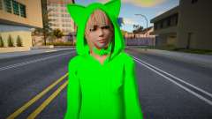 Chica de traje verde para GTA San Andreas
