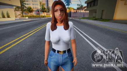 Chica en pantalones cortos para GTA San Andreas
