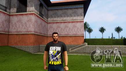 KMFDM Xtort T Shirt para GTA Vice City Definitive Edition