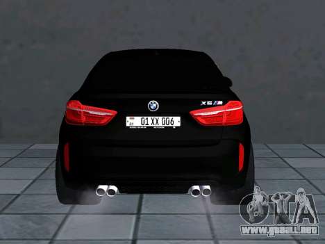 BMW X6M AM Plates para GTA San Andreas