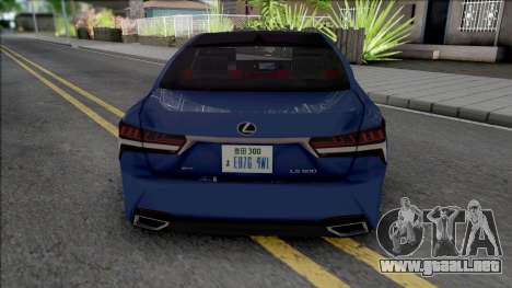 Lexus LS 500 F Sport 2021 para GTA San Andreas