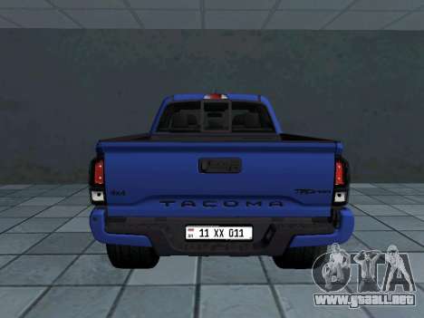 Toyota Tacoma TRD PRO 2022 para GTA San Andreas