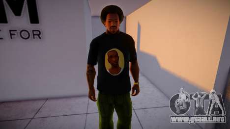 CJ Face T-Shirt para GTA San Andreas
