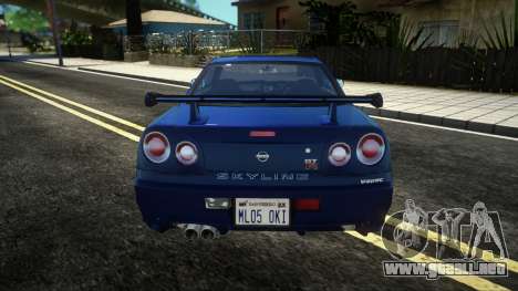 Nissan Skyline GT-R R-34 V-Spec (SA Style) para GTA San Andreas