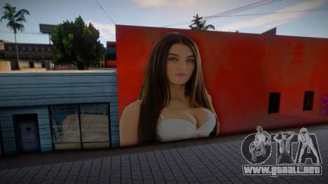 Lana Rhodes - mural para GTA San Andreas