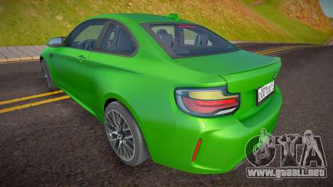 BMW M2 Competition Coupe para GTA San Andreas