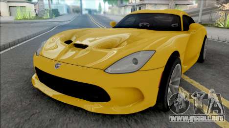 Dodge SRT Viper GTS 2012 [IVF VehFuncs] para GTA San Andreas