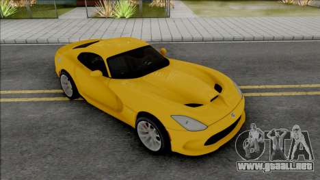 Dodge SRT Viper GTS 2012 [IVF VehFuncs] para GTA San Andreas