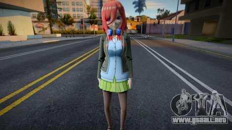 Nakano Miku (Winter Seifuku) para GTA San Andreas