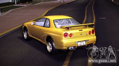 Nissan Skyline GT-R V-Spec R34 02 para GTA Vice City