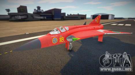 J35D Draken (Red Dragon) para GTA San Andreas