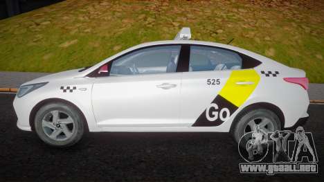 Hyundai Solaris 2022 Yandex Taxi para GTA San Andreas