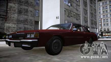 1986 Chevrolet Caprice Brougham 2 puertas para GTA 4