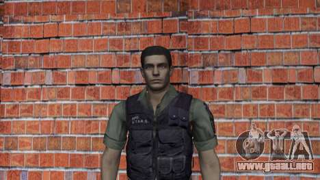 Resident Evil Chris Redfield para GTA Vice City